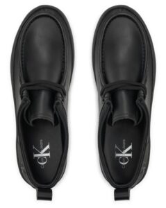 CALVIN KLEIN JEANS – Sneaker Uomo Scarpe Basse Lugged Hybrid Apron Laceup In Nero