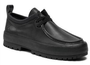 CALVIN KLEIN JEANS – Sneaker Uomo Scarpe Basse Lugged Hybrid Apron Laceup In Nero