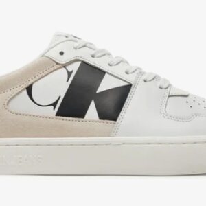 CALVIN KLEIN JEANS – Sneaker Uomo Classic Cupsole Low Laceup Nbs Bright Bianco/Nero