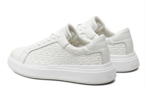 CALVIN KLEIN JEANS – Sneaker Uomo Low Top Lace Up Lth Mono Bianco
