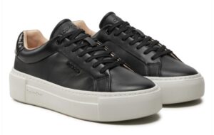 CALVIN KLEIN JEANS – Scarpe Donna Platform in Pelle Nero