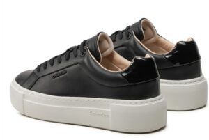 CALVIN KLEIN JEANS – Scarpe Donna Platform in Pelle Nero