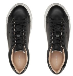 CALVIN KLEIN JEANS – Scarpe Donna Platform in Pelle Nero