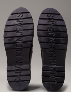 CALVIN KLEIN JEANS – Scarpe Donna Loafer in Pelle Triplo Nero