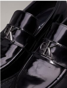 CALVIN KLEIN JEANS – Scarpe Donna Loafer in Pelle Triplo Nero