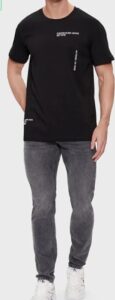 CALVIN KLEIN -T-Shirt Uomo Multi Logo Regular Nero