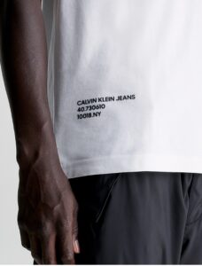 CALVIN KLEIN -T-Shirt Uomo Multi Logo Regular Bianco