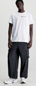 CALVIN KLEIN -T-Shirt Uomo Multi Logo Regular Bianco