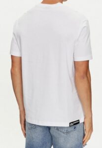 KARL LAGERFELD – T-Shirt Uomo Regular 3D Monogram Bianco