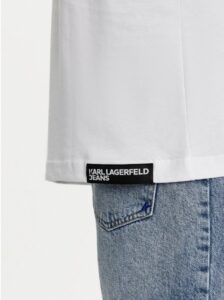 KARL LAGERFELD – T-Shirt Uomo Regular 3D Monogram Bianco