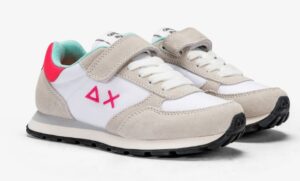 SUN68 – Scarpe Girl’s Ally Solid Nylon (Kid) Bianco