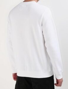 CALVIN KLEIN JEANS – Felpa Uomo Monologo Bianco