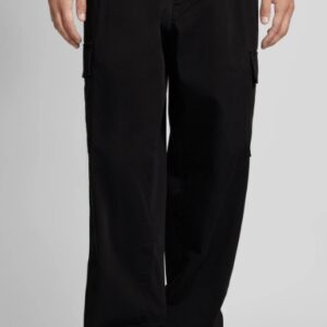CALVIN KLEIN – Pantaloni Uomo Cargo in Twill di Cotone Nero