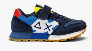 SUN68 – Scarpe Boy’s Jaki Bicolor (Kid) Navy Blue/Royal