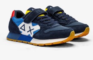 SUN68 – Scarpe Boy’s Jaki Bicolor (Kid) Navy Blue/Royal