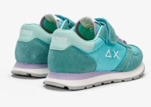 SUN68 – Scarpe Girl’s Ally Solid Nylon (Kid) Acqua