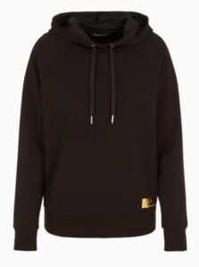 ARMANI EXCHANGE – Felpa Donna Regula Fit in Poliammide Nero