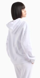ARMANI EXCHANGE – Felpa Donna in Tessuto French Terry Icon Project Bianco