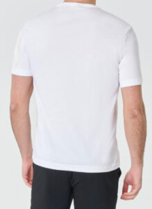 BLAUER – T-Shirt Uomo in Cotone Manica Corta Stemma Collo Bianco
