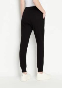 ARMANI EXCHANGE – Pantaloni Donna Tuta Relaxed con Logo AX Nero