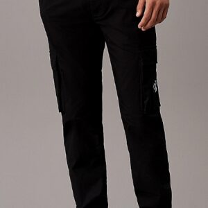 CALVIN KLEIN – Pantaloni Uomo Cargo Lavato Skinny Nero