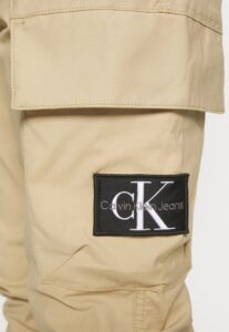 CALVIN KLEIN – Pantaloni Uomo Cargo Lavato Skinny Beige