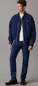 CALVIN KLEIN JEANS – Jeans Uomo Authentic Straight Denim Dark