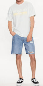 ONLY&SONS – Pantaloncino Uomo di Jeans Lbd Destroy Light Blue Denim