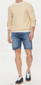ONLY&SONS – Pantaloncino Uomo di Jeans Edge Mbd 9179 Medium Blue Denim