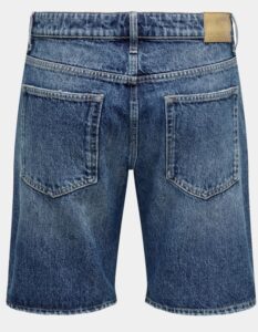 ONLY&SONS – Pantaloncino Uomo di Jeans Edge Mbd 9179 Medium Blue Denim
