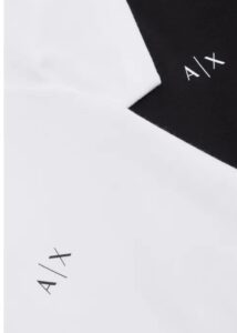ARMANI EXCHANGE – T-Shirt Uomo Pack 2 T-Shirt in Jersey Bianco/Nero