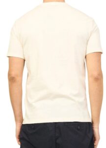 ARMANI EXCHANGE – T-Shirt Uomo in Puro Cotone Organico con Scollo Tondo Beige