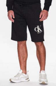 CALVIN KLEIN JEANS – Pantaloncini Uomo Sportivi Regular Nero