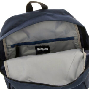 BLAUER – Zaino Uomo con Maxi Logo Blu Navy
